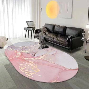 European Style Simple Oval Rug - Casatrail.com